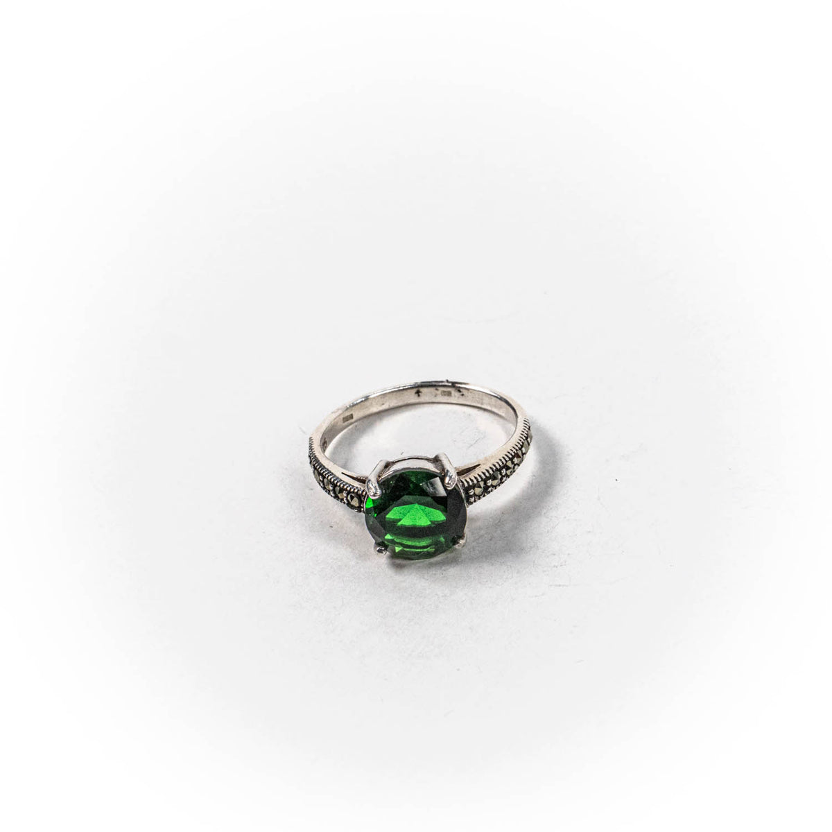 Inel STILL, Argint 925 - Marime 8, Zirconia, Verde