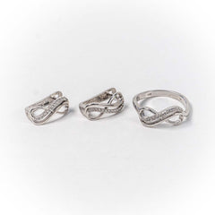 Set Bijuterii STILL Argint 925 - Pandantiv,  Inel,  Cercei, Zirconia, Marime Inel 7, Incolor