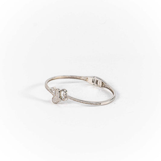 Bratara STILL, Argint 925 - Marime 58 fi x 2mm, Fixa, Zirconia, Incolor