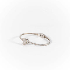 Bratara STILL, Argint 925 - Marime 58 fi x 2mm, Fixa, Zirconia, Incolor