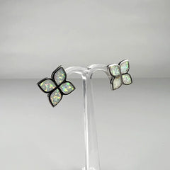 Cercei opal cu șurub din argint 925, 10mm - vedere 1