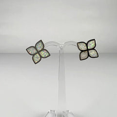 Cercei opal cu șurub din argint 925, 10mm - vedere 2