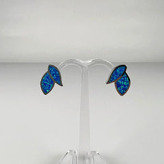 Cercei opal cu surub din argint 925 - 10mm - vedere 2