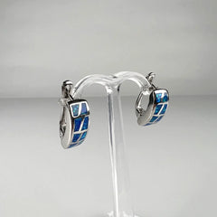 Cercei drop opal leverback din argint 925, 20 mm - vedere 1