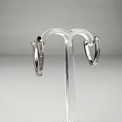 Cercei drop zirconia cu prindere leverback din argint 925 - vedere 1