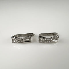 Cercei creole zirconia leverback argint 925, 15mm - vedere 1