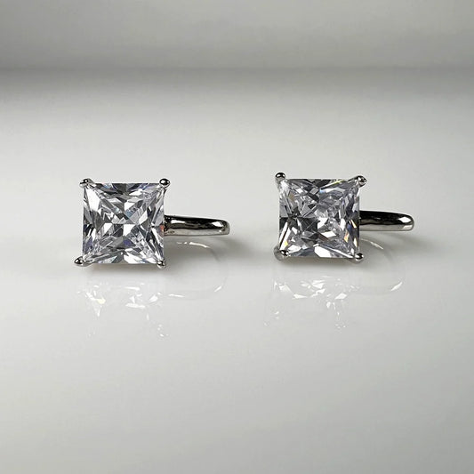 Cercei drop zirconia cu prindere leverback din argint 925 - vedere 1