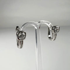 Cercei drop zirconia leverback argint 925 eleganti 15mm - vedere 2