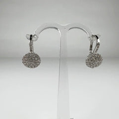 Cercei drop zirconia cu prindere leverback din argint 925 - vedere 1