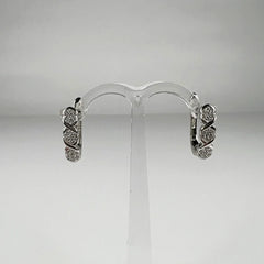Cercei drop zirconia cu prindere leverback din argint 925 - vedere 1