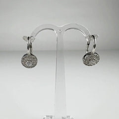 Cercei drop zirconia cu prindere leverback din argint 925 - vedere 1