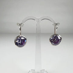 Cercei drop zirconia cu prindere leverback din argint 925 - vedere 1