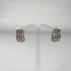 Cercei clips zirconia din argint 925 - 17mm - vedere 2