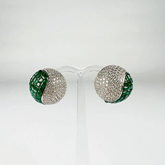 Cercei cu zirconia si prindere fluture din argint 925 - vedere 2