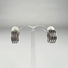 Cercei clips cu zirconia si argint 925, 14mm - vedere 1