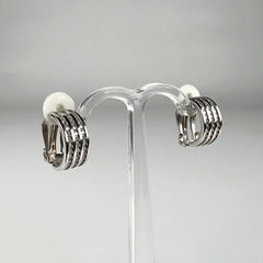 Cercei clips cu zirconia si argint 925, 14mm - vedere 2