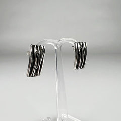 Cercei surub argint 925 cu prindere fluture, 18 mm - vedere 1