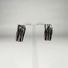Cercei surub argint 925 cu prindere fluture, 18 mm - vedere 2
