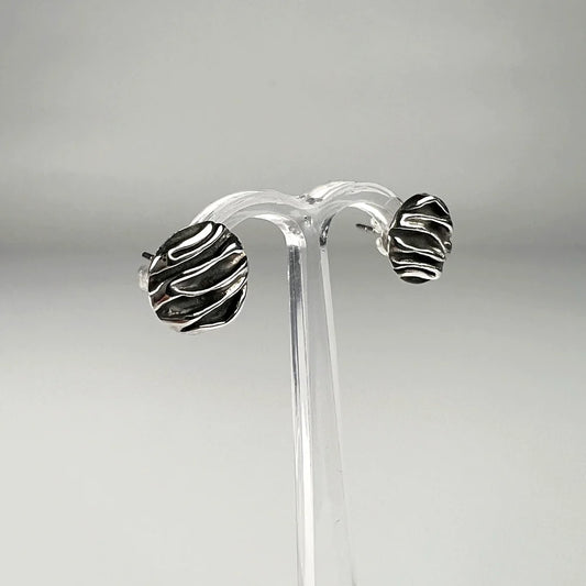Cercei mici argint 925 cu prindere fluture, 10mm - vedere 1