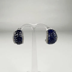 Cercei stud zirconia cu prindere omega din argint 925 - vedere 2