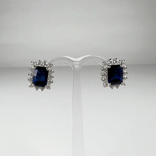 Cercei zirconia cu surub fluture din argint 925 - vedere 1