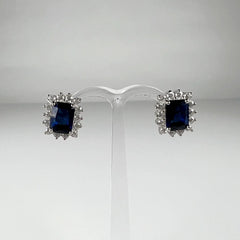 Cercei zirconia cu surub fluture din argint 925 - vedere 1