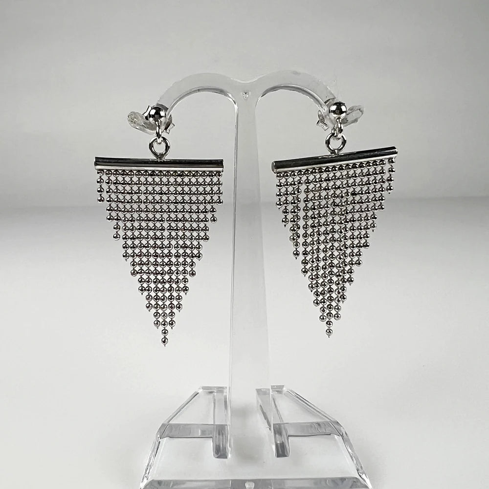 Cercei chandelier din argint 925 cu prindere fluture - vedere 2