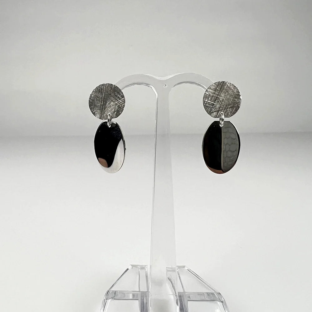 Cercei drop eleganti din argint 925 cu prindere fluture - vedere 2
