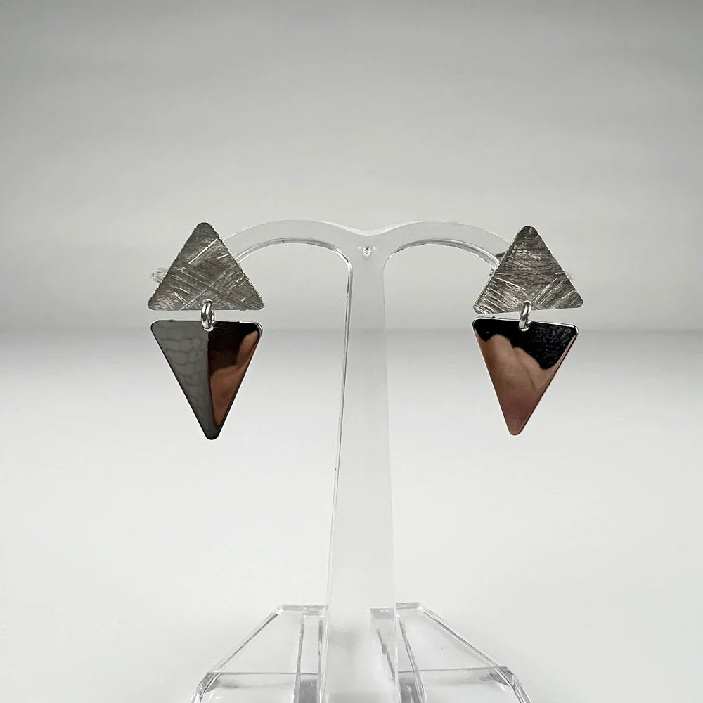 Cercei drop eleganti din argint 925 cu prindere fluture - vedere 2