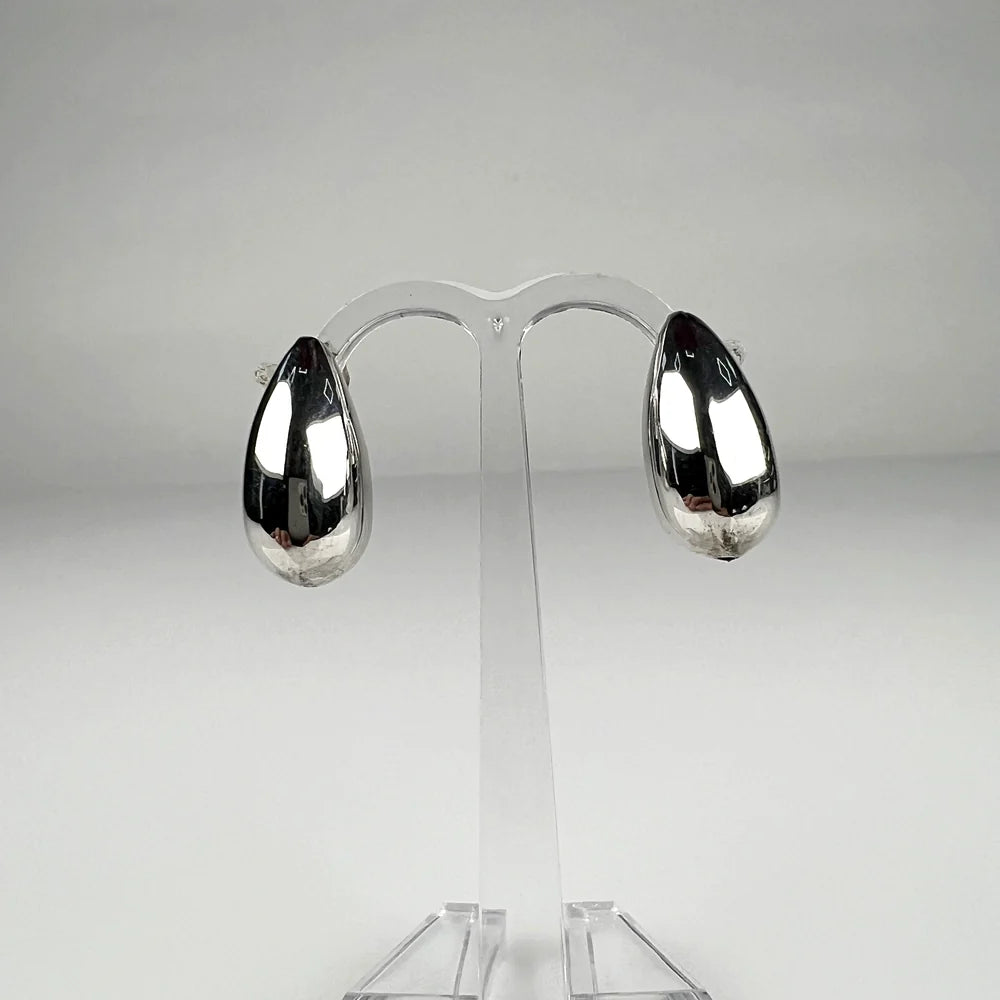 Cercei argint 925 cu surub si fluture, 15mm - eleganta minimalista - vedere 2