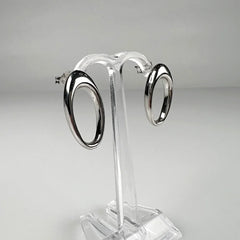 Cercei drop din argint 925 cu prindere fluture, 22 mm - vedere 1