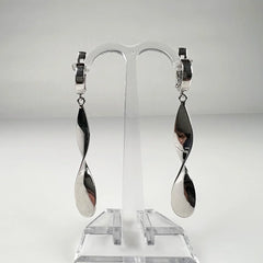 Cercei lungi din argint 925 cu prindere leverback 50mm - vedere 2