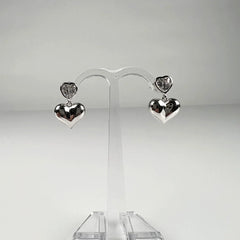 Cercei drop zirconia cu fluture din argint 925 - vedere 2