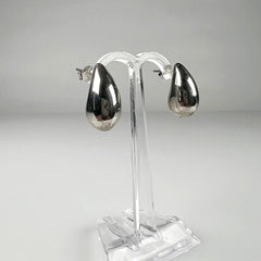 Cercei drop din argint 925 cu prindere fluture, 20mm - vedere 1