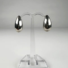 Cercei drop din argint 925 cu prindere fluture, 20mm - vedere 2