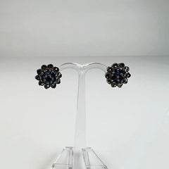 Cercei marcasite cu surub din argint 925 si prindere fluture - vedere 2