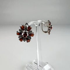 Cercei drop marcasite cu prindere leverback din argint 925 - vedere 1