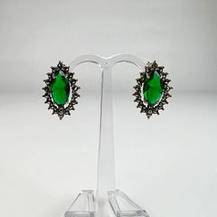 Cercei marcasite cu surub si fluture din argint 925 - vedere 2