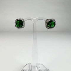 Cercei surub zirconia cu fluture din argint 925 10mm - vedere 2