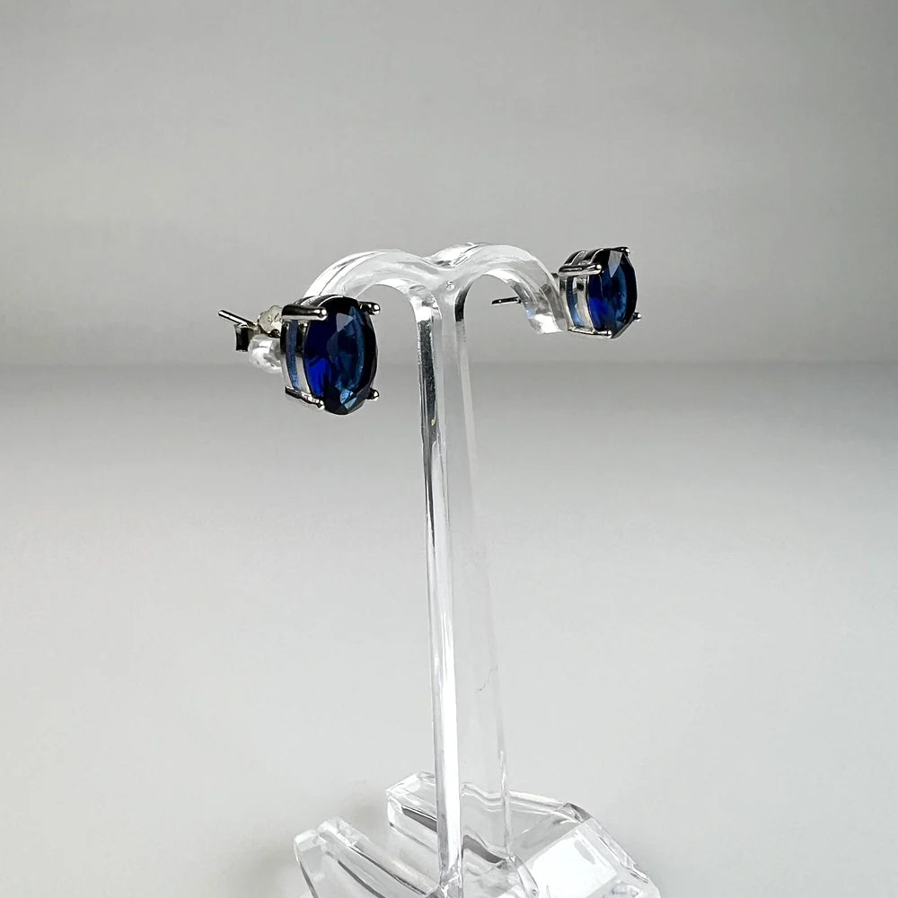 Cercei zirconia cu surub si fluture din argint 925 - vedere 1