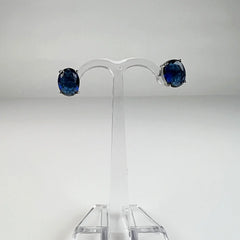Cercei zirconia cu surub si fluture din argint 925 - vedere 2