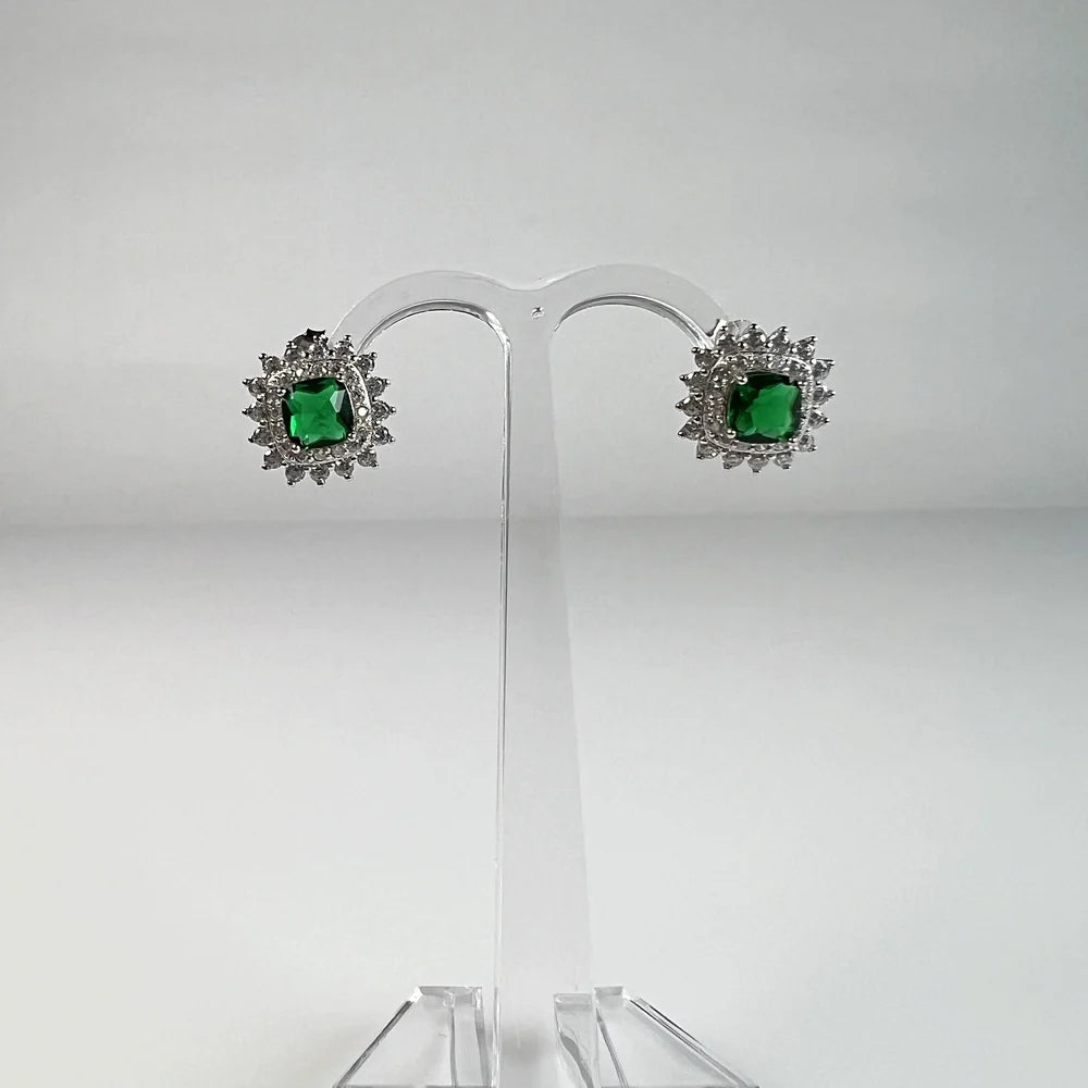 Cercei zirconia cu surub si fluture din argint 925, 10mm - vedere 2