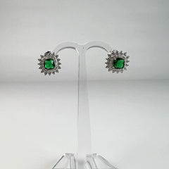 Cercei zirconia cu surub si fluture din argint 925, 10mm - vedere 2