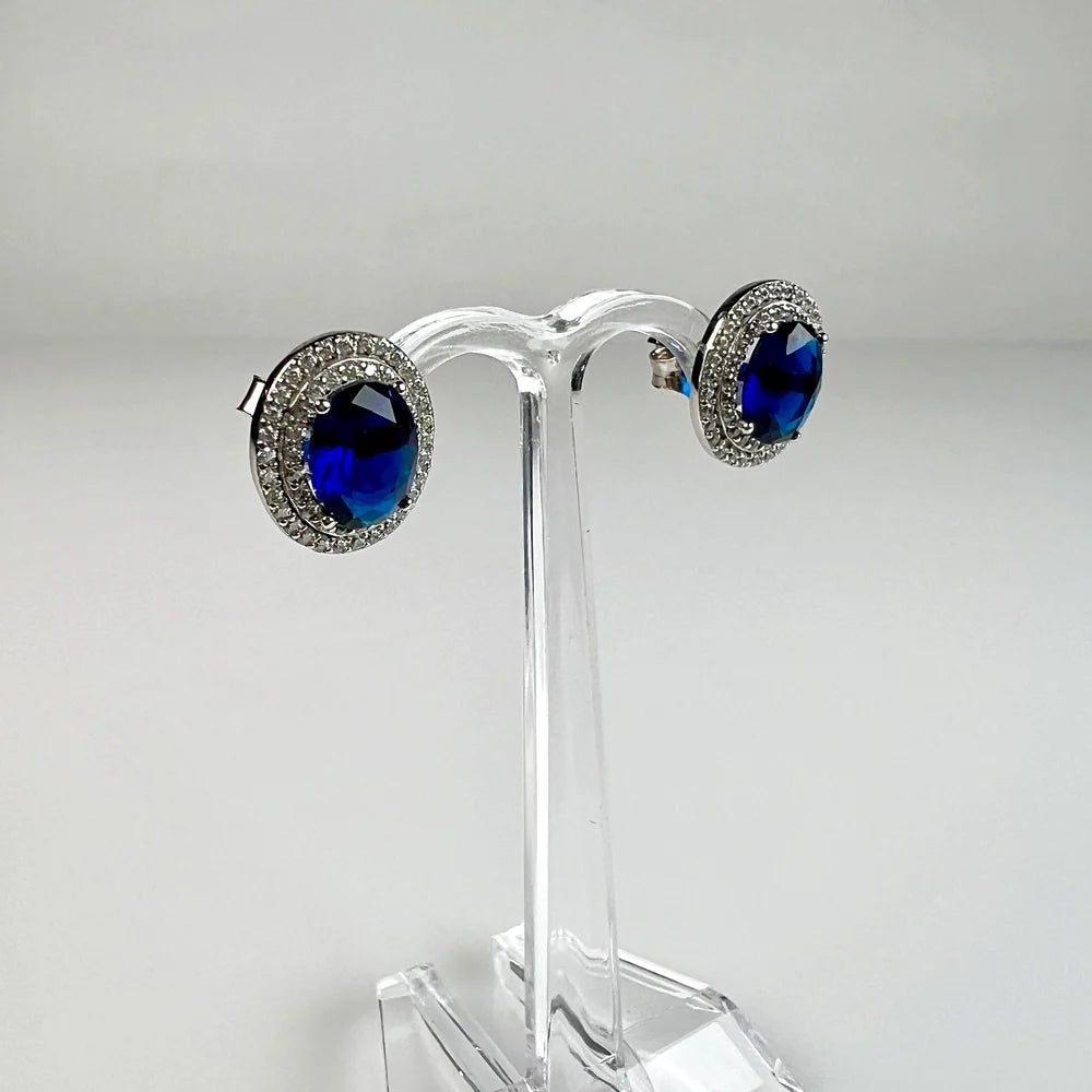 Cercei cu zirconia si prindere fluture din argint 925 - vedere 1