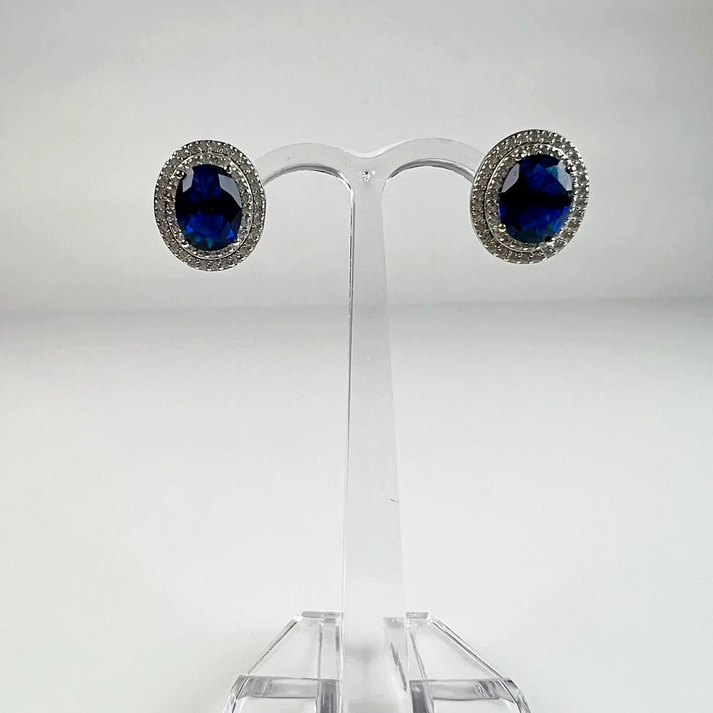 Cercei cu zirconia si prindere fluture din argint 925 - vedere 2