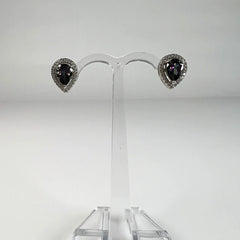 Cercei topaz cu surub si fluture din argint 925 de 10mm - vedere 2