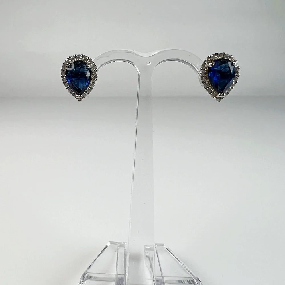 Cercei zirconia cu surub si fluture din argint 925 - vedere 2