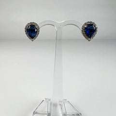Cercei zirconia cu surub si fluture din argint 925 - vedere 2
