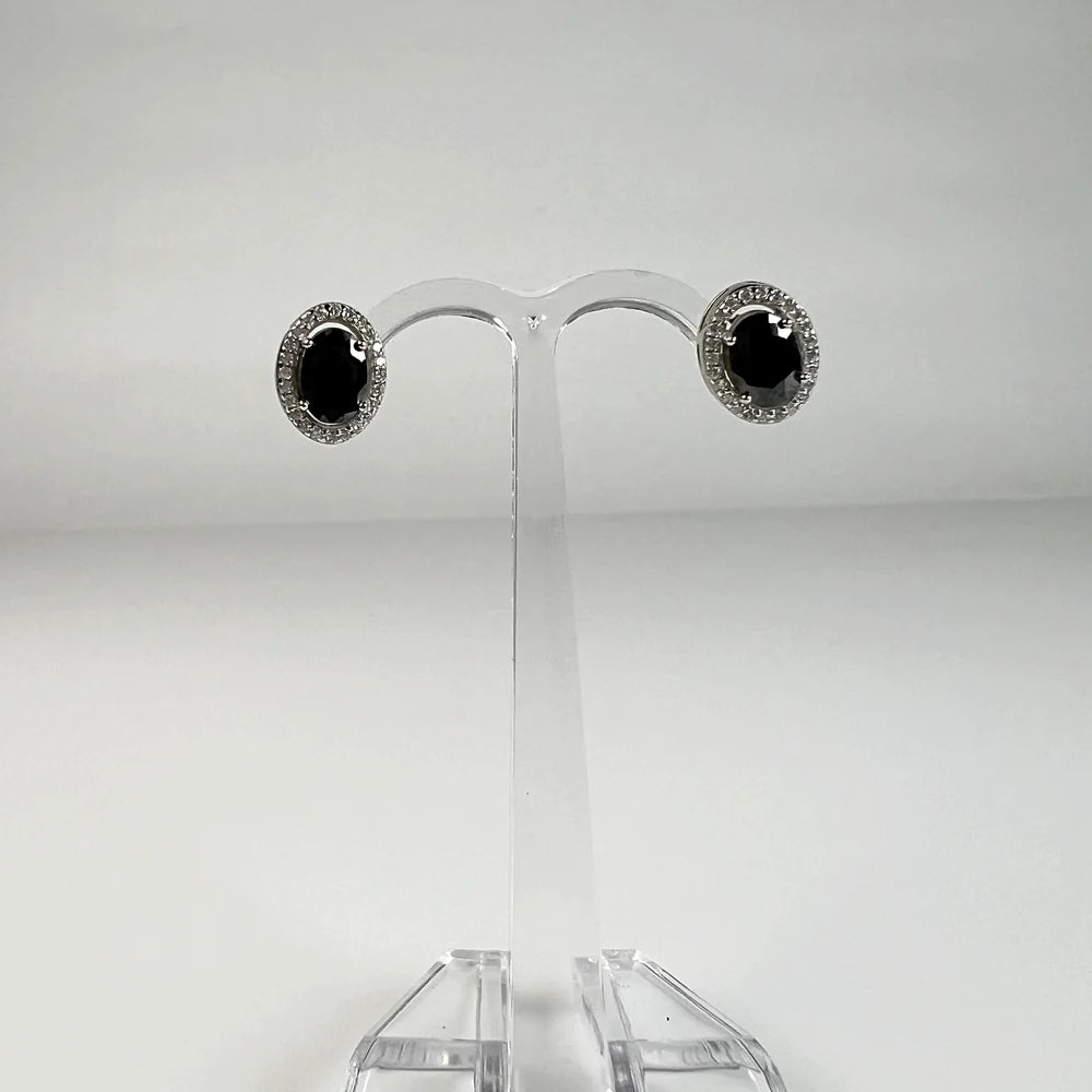 Cercei zirconia cu surub si fluture din argint 925 - vedere 2