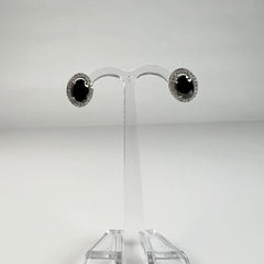 Cercei zirconia cu surub si fluture din argint 925 - vedere 2